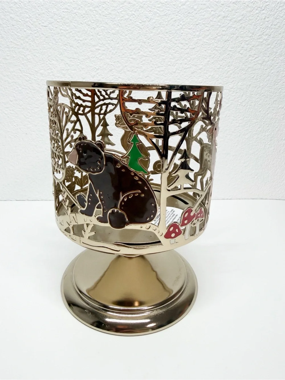 Bath Body Works Whimsy Woodland Creatures Candle Holder Mushroom Bear Deer Fox